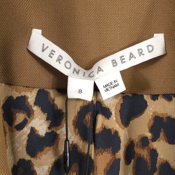 Veronica Beard Blazer Terre Dickey Jacket in Camel Wool Blend Business Workwear - Picture 4 of 14